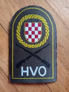 HVO Bosnien-Herzegowina Kroatien Kroatische Armee 90er Jahre Krieg Ärmel Aufnäher - Bild 1 von 2