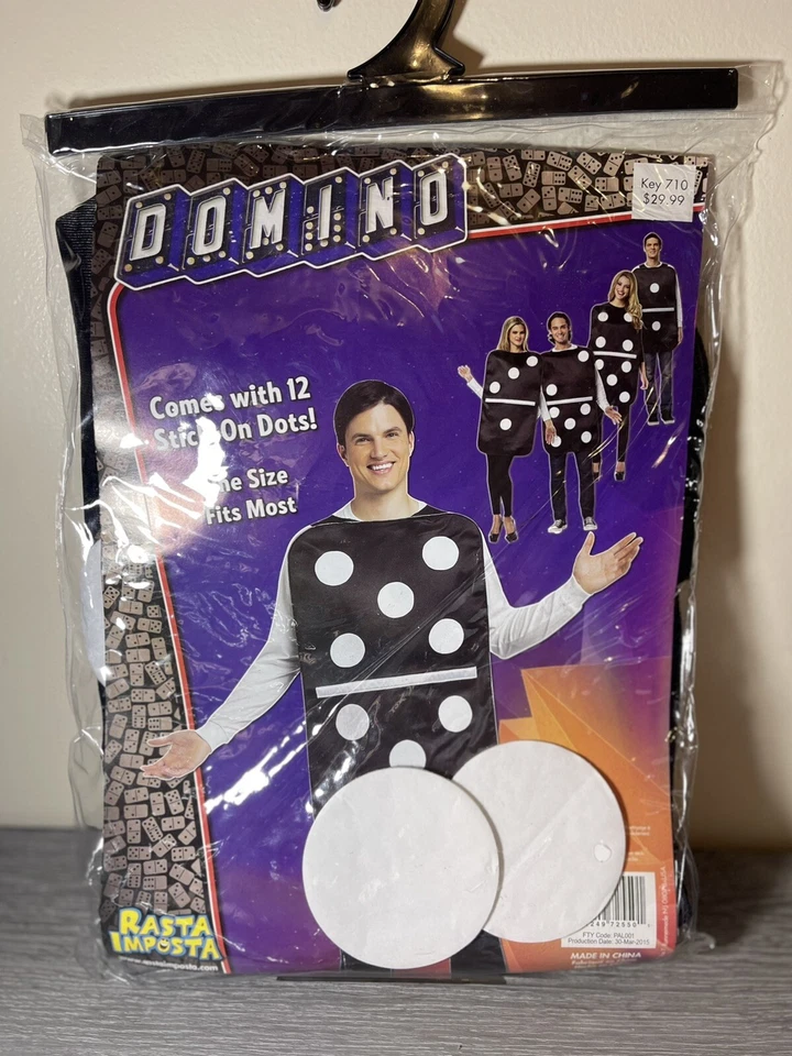 Domino Game Funny Adult Unisex Costume Halloween Rasta Imposta