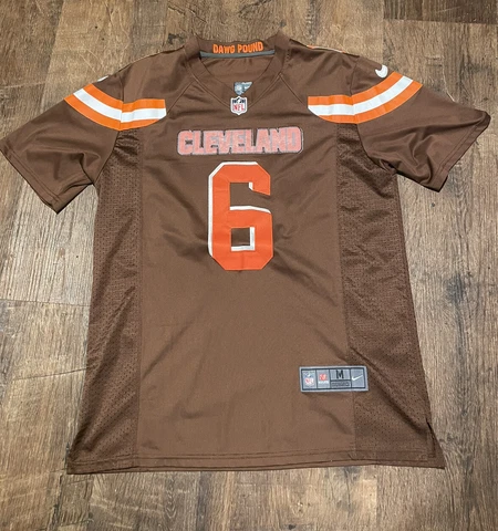 Nike On Field Jersey Adult Medium Cleveland Browns #6 Baker Mayfield Brown Mens Cover