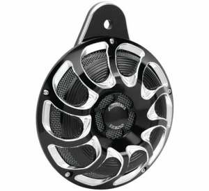Arlen Ness Cuerno Drift Negro con Cubierta 70-252 Harley Metric Custom Fit - Imagen 1 de 1