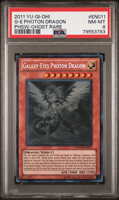 Yugioh Galaxy-Eyes Photon Dragon PHSW-EN011 Ghost Rare PSA 8 - Image 1 of 2
