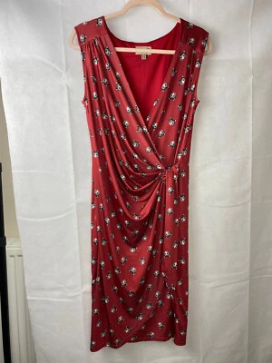 Lindy Bop кроссовер рокабилли стиль карандаш платье кошки дизайн размер 14 красный - Изображение 1 из 4