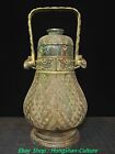 16.1'' Old Han Dynasty Bronze Ware Beast Head Portable  Wine Tea Pot Flagon