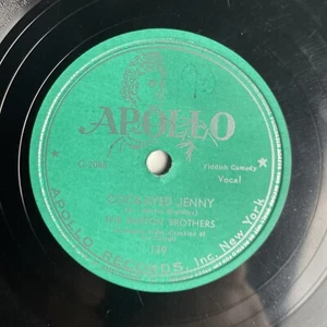 10" 78 RPM-The Barton Brothers-Minnie the Flapper/Cock-Eyed Jenny/Apollo C-2088 - Foto 1 di 4