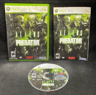 Aliens vs. Predator (Xbox 360) Complete CIB Tested ***WATER DAMAGE*** - Image 1 of 4