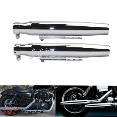 Vintage Exhaust Muffler Pipe For Suzuki LS650 Harley Yamaha Honda BMW Cafe Racer — 第 1/4 张图片