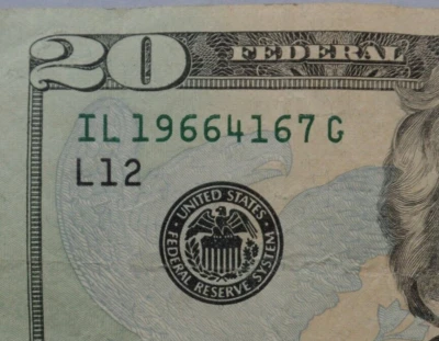 Birthday/ Anniversary 1966 4-1 6 -7 April 1, June 7,  1966 Note $20 Dollar bill - Image 1 of 3