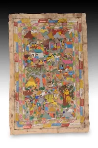 Ameyaltepec, Guerrero. Tempera on paper. Venancio, Eugenio. Mexico, 20th centur - Picture 1 of 3