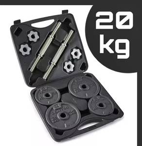 KIT MANUBRI BODYBUILDING DA 20 KG IN GHISA🔩⚙️ - Foto 1 di 15
