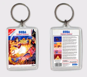 ALADDIN SEGA MASTER SYSTEM LLAVERO KEYRING - Imagen 1 de 1