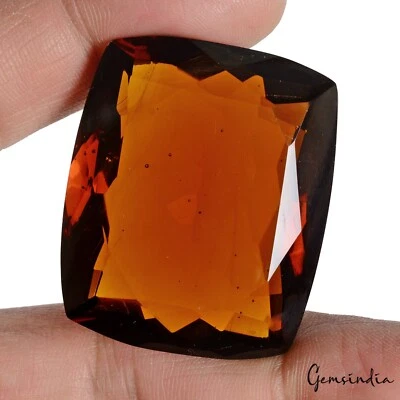 166.45 Cts Hydro Brown Garnet Huge Cushion Cut Loose Lab Created Gem For Pendant - Image 1 of 4