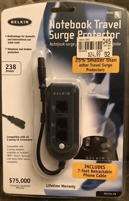 Belkin F5C791-C8 Notebook Travel Surge Protector. Brand New. - Image 1 of 4
