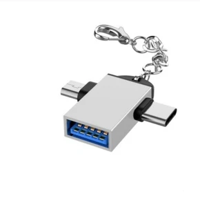 Adattatore Otg Usb 3.0 Micro Usd Micro Usb Tipo C - Foto 1 di 1