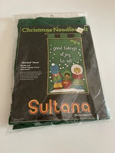 Weihnachten Handarbeit "Juwelen" Panel 14x25 Vintage Neu Versiegelt - Bild 1 von 3