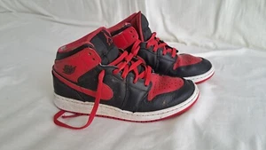 Nike Air Jordan 1 bred Gr 40 US7 schwarz rot - Bild 1 von 7