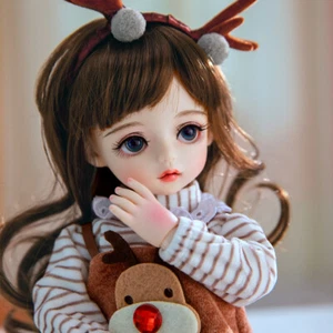 1/6 Girl Doll 30cm BJD Doll with Full Set Clothes Replaceable Eyes Makeup Gifts - Picture 1 of 10