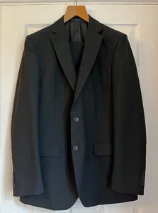 Traje MarkS & Spencer Hombre Calce Regular Negro 2 Piezas 40L Jkt 34L Pantalón - Imagen 1 de 7