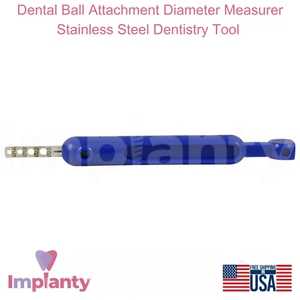 Herramienta de odontología de acero inoxidable medidor de diámetro de accesorio de bola dental - Imagen 1 de 5