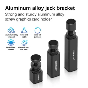 50-120mm Graphics Card Holder Video Card Holder Vertical Bracket Aluminum Alloy - Afbeelding 1 van 18