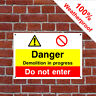 Multi Nachricht Baustelle Sicherheit Schild CONS012 Bulding Notices Und Zeichen