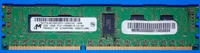 Micron 2 GB 1RX8 PC3 10600R Registered Server RAM MT9JSF25672PZ - Image 1 of 2