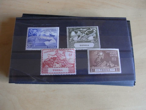 GEORGE VI 1949 U.P.U TONGA.. UN MOUNTED MINT Cover