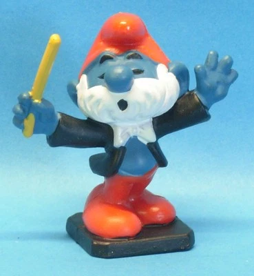 20092 PAPA DIRIGENT Schlumpf : Nr. 13 Material rot Stock dunkelgelb BULLY - Bild 1 von 2