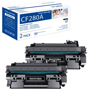 2 PACK CF280A Toner Compatible for HP 80A LaserJet Pro M401n M401a MFP M425dw - Picture 1 of 8