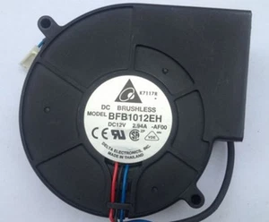 Delta BFB1012EH 12V 2.94A 3 Wires Dual Ball Bearing Turbo Blower Centrifugal FAN - Picture 1 of 2