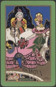 Tarjetas de Juego 1 Tarjeta Única Antigua De Colección Nombrada *CORTEJO * Pareja HOMBRE Amor NIÑA - Imagen 1 de 3