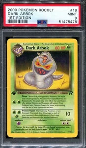 PSA 9 Pokemon 2000 1st Edition Team Rocket Dark Arbok Non-Holo selten #19 - Bild 1 von 2