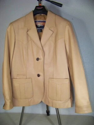 Vintage Cripple Creek Tan Leather Men's Jacket XL - Image 1 of 4