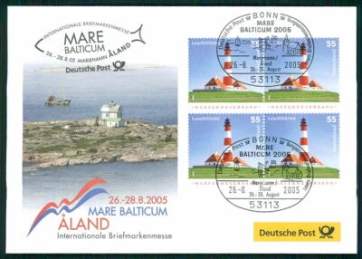 GERMANY EXHIBITION-COVER 2005 FINLAND-ALAND LIGHTHOUSES ARCHITECTURE /m3258 - Image 1 of 2