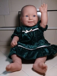 Realistic LA NEWBORN BERENGUER All Vinyl Baby Doll 17" Anatomically Correct Gir - Picture 1 of 10