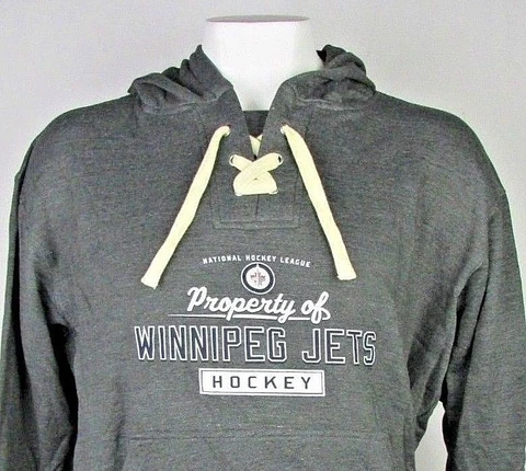 Winnipeg Jets Pullover Logo Hoodie Long Sleeve NHL Majestic Big Tall 2X 3X 4X 5X Cover