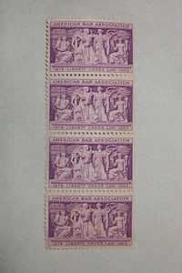 Bloque de 4 estampillas de la American Bar Association de $0,03 centavos - Imagen 1 de 1