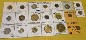 20, Different Vintage Mixed Transit Token Lot. See Photos ~ Our  B2376 - Picture 1 of 10