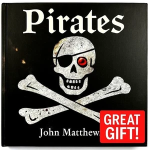 Pirates John Matthews Interactive Pirate History Book w/ Pull-Out Letters & Maps - Foto 1 di 9