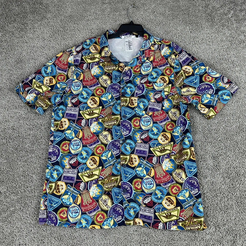 Camisa Parques Disney Para Hombre Grande Multicolor Star Wars Campamento Epcot Magic Kingdom Foto 1 de 4
