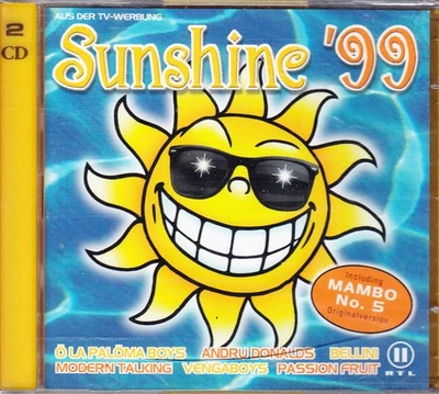 CD Sunshine ´99 (2 CDs) - Mambo No. 5 - Ariola 1999 - NEU/OVP Modern Talking - Bild 1 von 2