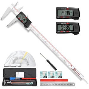 Digital Caliper 12 Inch, Caliper Measuring Tool with Large LCD Screen, Inch/Mm, - Picture 1 of 12