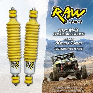 2 x Rear RAW 4x4 50mm Nitro Max Shocks for Toyota Hilux Rogue GR Sport 2022-On - Picture 1 of 2