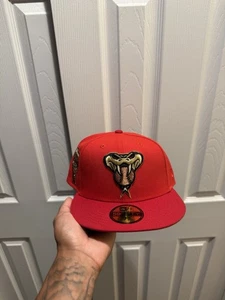 New Era Arizona Diamondbacks 59Fifty Fitted Hat Size 7 1/4 - Picture 1 of 4