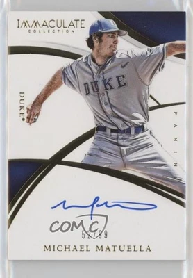 2015 Panini Immaculate Collegiate Rookie Auto /99 Michael Matuella #MM Auto - Image 1 of 2