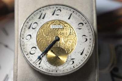 Vintage 1926 ELGIN Grade 215 12s 15J Pocket Watch Movement--4 Parts - Image 1 of 4