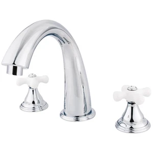 Kingston Brass KS536.PX Royale Deck Mounted Roman Tub Filler - Chrome - Picture 1 of 3