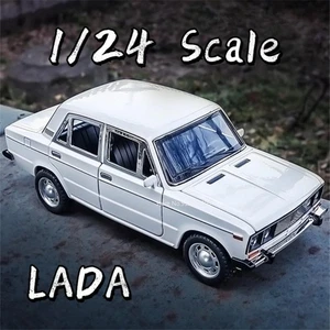 1/24 LADA Diecast Toy Car Model - 6 Doors, Sound, Light, Pull Back Gift - Picture 1 of 4
