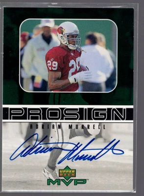 A1836 - 1999 Upper Deck MVP ProSign #AM Adrian Murrell Auto - NM-MT - Image 1 of 2