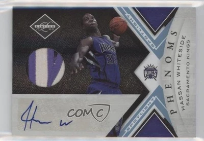 2010 Panini Limited Phenoms Materials Prime /25 Hassan Whiteside Rookie Auto RC - Image 1 of 2