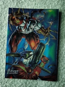 1995 Topps Image Universe #75 Marc Silvestri Profile Card Williams Foil Etch Bio - Bild 1 von 3